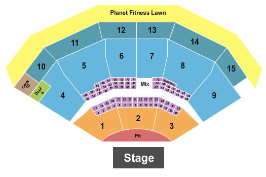 PNC Music Pavilion PNC Music Pavilion Seating Chart